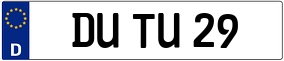 Trailer License Plate